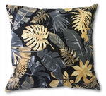 100% Cotton Black Pillowcase with Floral Pattern - Poszewka na Poduszkę Jasiek | IK-06