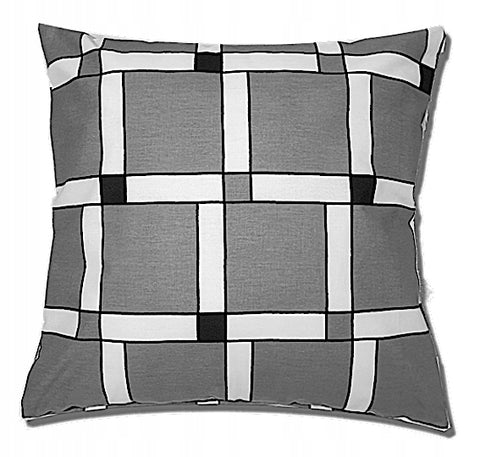 100% Gray Pillowcase with Modern Pattern | IK-14