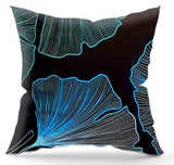 100% Cotton Black Pillowcase with Floral Pattern - Poszewka na Poduszkę Jasiek | IK-11