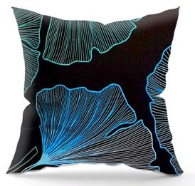 100% Cotton Black Pillowcase with Floral Pattern - Poszewka na Poduszkę Jasiek | IK-11