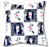 100% Cotton White Pillowcase with Face Pattern | IK-17