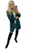 Classic Bottle Green Alpaca Coat with Golden Buttons | SPR-04