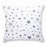 100% Cotton White Pillowcase with Stars Pattern - Poszewka na Poduszkę Jasiek | BL-21