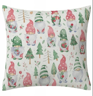 100% Cotton White Pillowcase with Santa Pattern - Poszewka na Poduszkę Jasiek | SP-100