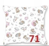 100% Cotton White Pillowcase with Sleeping Koala Pattern - Poszewka na Poduszkę Jasiek | SP-71