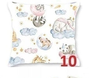 100% Cotton White Pillowcase with Little Animals Pattern - Poszewka na Poduszkę Jasiek | SP-10