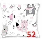 100% Cotton White Pillowcase with Animals Pattern - Poszewka na Poduszkę Jasiek | SP-52