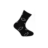 Kids' Black Ankle Socks with Funny Print |  CSG200-545-BL