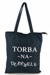 Cotton Shopping Bag with Funny Print and Zipper - Torba na duperele | 7GA0512