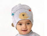 Spring Boys' Beanie with Bear Print ~ 4-5 years | 46/069