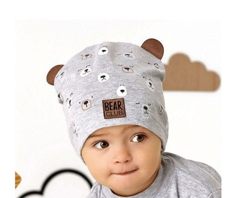 Toddler Boys' Beanie with Bears and Ears ~ 2-5 years | 46/073