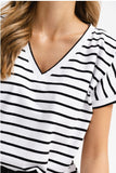 White Striped T-Shirt | BPC-06-BL