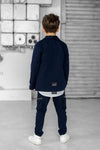 Mash Mnie Boys' Dark Blue Blazer | S-142a