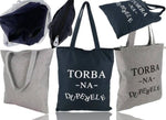 Cotton Shopping Bag with Funny Print and Zipper - Torba na duperele | 7GA0512