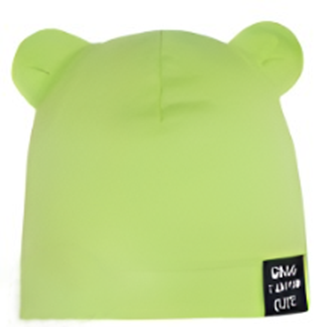 Boys' Celadon Hat with Bear Ears - 4-5 Years | 48/096-CE