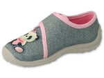 Befado Dark Gray Bear School-Daycare Slippers / Sneakers BOOGY | 660X050