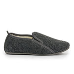 Women's Handmade Graphite Felt & Natural Wool Insulated Slippers | BK-539A