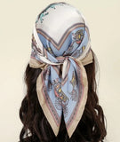 Silk Feel Soft Scarf with Horse Pattern | HAL-234