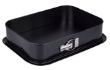 Spring-form Rectangle Black Non-Stick Baking Pan 13.38 in x 9.44 in | DJ-05