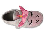 Befado Pink Unicorn Daycare Slippers / Sneakers FLEXI | 465P110