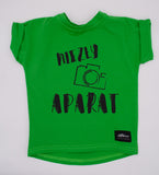 Boys' Green Graphic T-shirt - Niezły Aparat | FUN-05