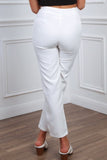 Italian-style Elegant White Pants | 2663-W