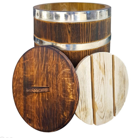 Handmade 15 Liters Oak Barrel - Beczka Debowa Do Kiszenia | GB-003