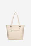 Wojas Beige Large Leather Tote Bag | 8024254