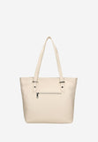 Wojas Beige Large Leather Tote Bag | 8024254