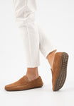 Wojas Light Brown Casual-Style Leather Loafers | 10116-64