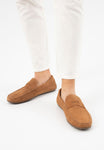 Wojas Light Brown Casual-Style Leather Loafers | 10116-64