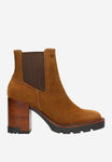 Wojas Brown Velour Leather Ankle Boots | 5515762