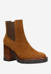 Wojas Brown Velour Leather Ankle Boots | 5515762