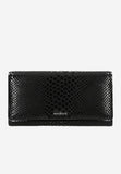 Wojas Black Leather Embossed Wallet with Wojas Logo | 9106461