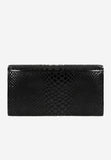 Wojas Black Leather Embossed Wallet with Wojas Logo | 9106461