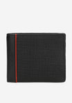 Wojas Black Leather Wallet with Red Stripe | 91062-51