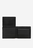 Wojas Black Leather Wallet with Red Stripe | 91062-51