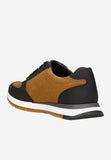Wojas Black and Light Brown Leather Sneakers | 1013278