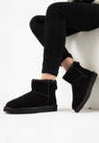 Wojas RELAKS Women's Black Leather Insulated Snow Boots | R5500361