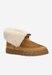 Wojas RELAKS Women's Light Brown Leather Insulated Snow Boots with Rolled-Up Upper | R5500463
