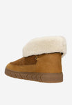 Wojas RELAKS Women's Light Brown Leather Insulated Snow Boots with Rolled-Up Upper | R5500463