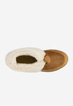 Wojas RELAKS Women's Light Brown Leather Insulated Snow Boots with Rolled-Up Upper | R5500463