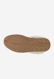 Women's Beige Leather Insulated Snow Boots with Rolled-Up Upper | R5500574
