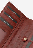 Wojas Burgundy Embossed Leather Wallet | 9106035