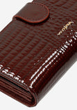 Wojas Burgundy Embossed Leather Wallet | 9106035