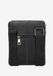 Wojas Black Leather Messenger Bag | 8032521