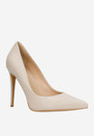 Wojas Beige Leather High Heels | 35100-54