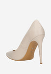 Wojas Beige Leather High Heels | 35100-54