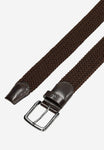 Wojas Brown Braided Leather Belt | 9300972