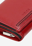 Wojas Red Small Leather Wallet | 9106755